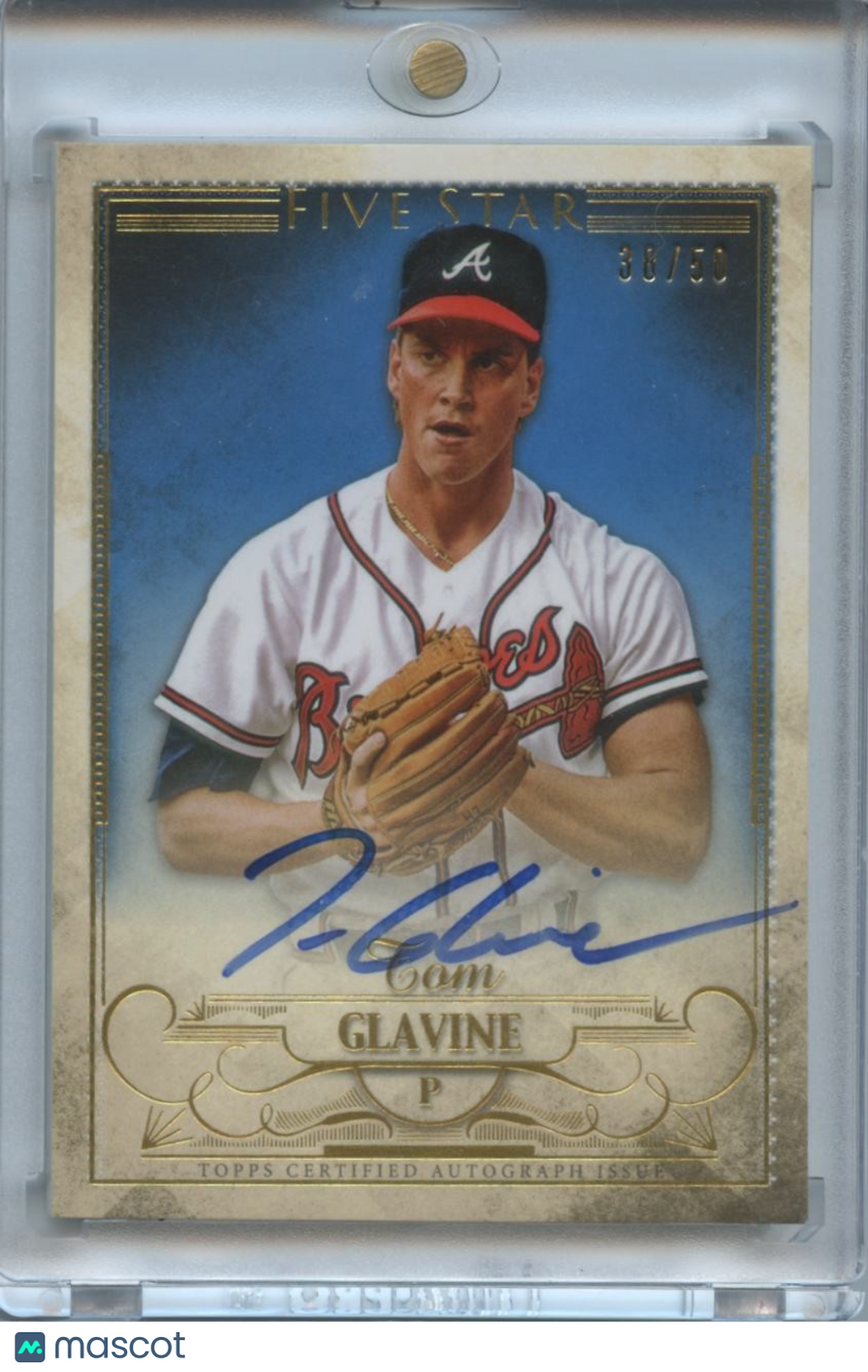 Tom Glavine 2016 Topps Five Star Auto Autograph Atlanta Braves 38/50
