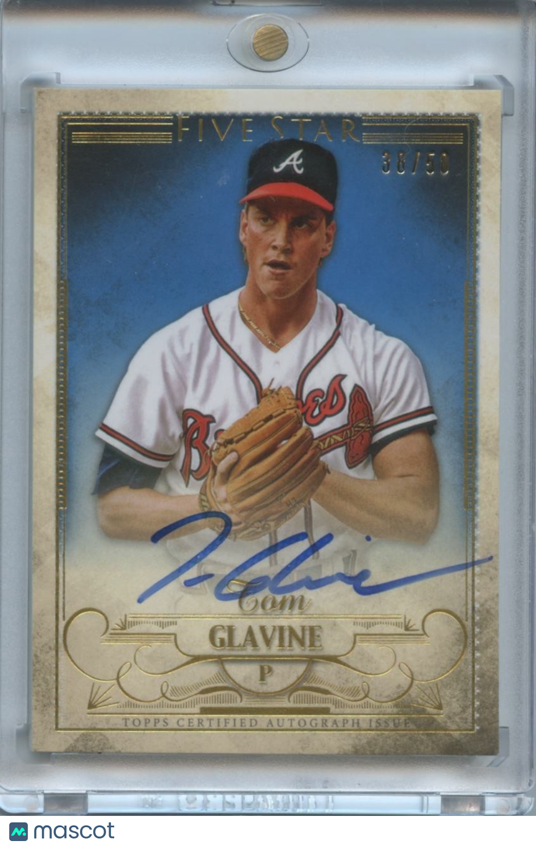 Tom Glavine 2016 Topps Five Star Auto Autograph Atlanta Braves 38/50