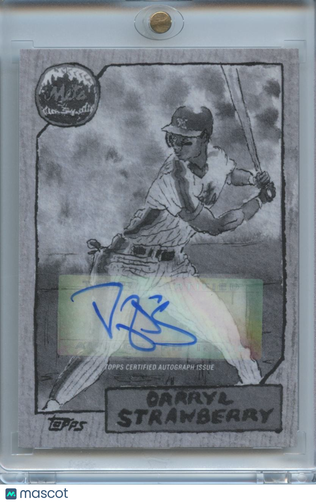 Darryl Strawberry 2025 Topps Shoebox Treasures Auto Autograph New York Mets /75