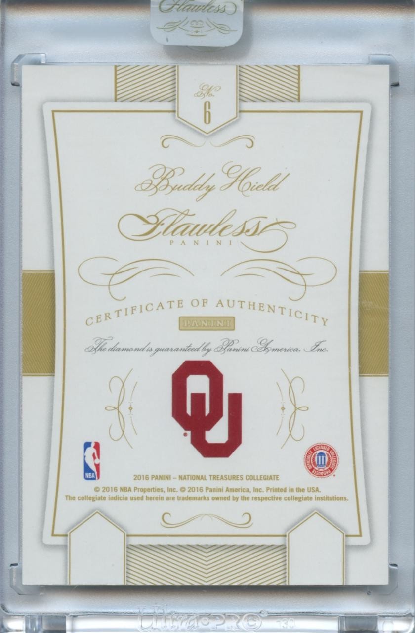 Buddy  Hield 2016 Flawless Diamond Gem Rookie RC Oklahoma Sooners 17/20