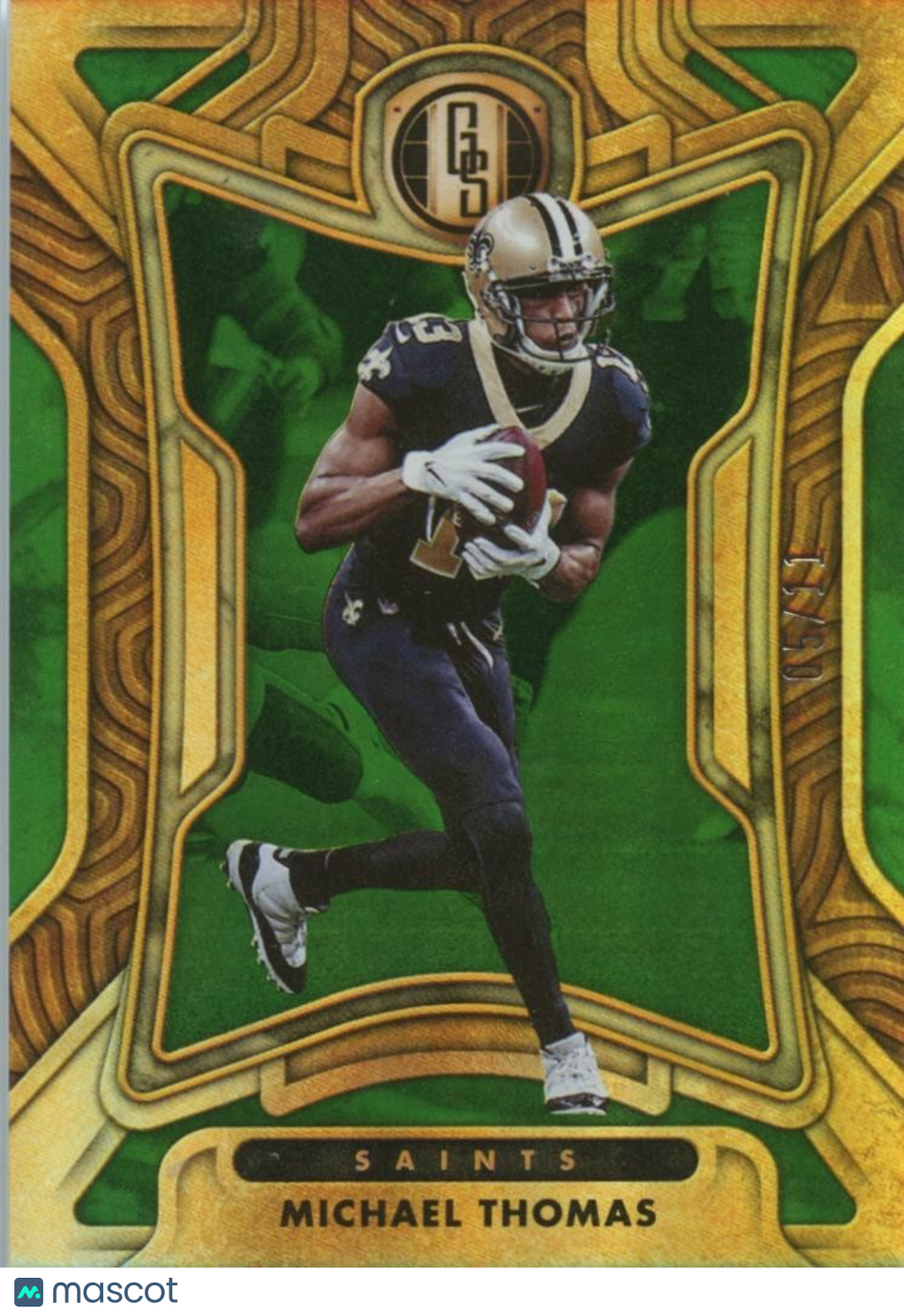 Michael Thomas 2022 Gold Standard FOTL Green New Orleans Saints 5/11
