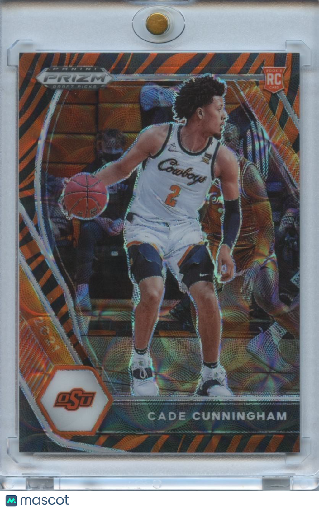 Cade Cunningham 2021-22 Prizm Draft Tiger Prizm SSP Rookie RC OSU Pistons