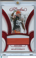 Myles Garrett 2025 Flawless 2 Color Jersey Patch Cleveland Browns 1/15
