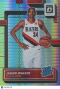 Jabari Walker 2022-23 Optic Rated Rookie Hyper Prizm SSP RC Trail Blazers 5/8