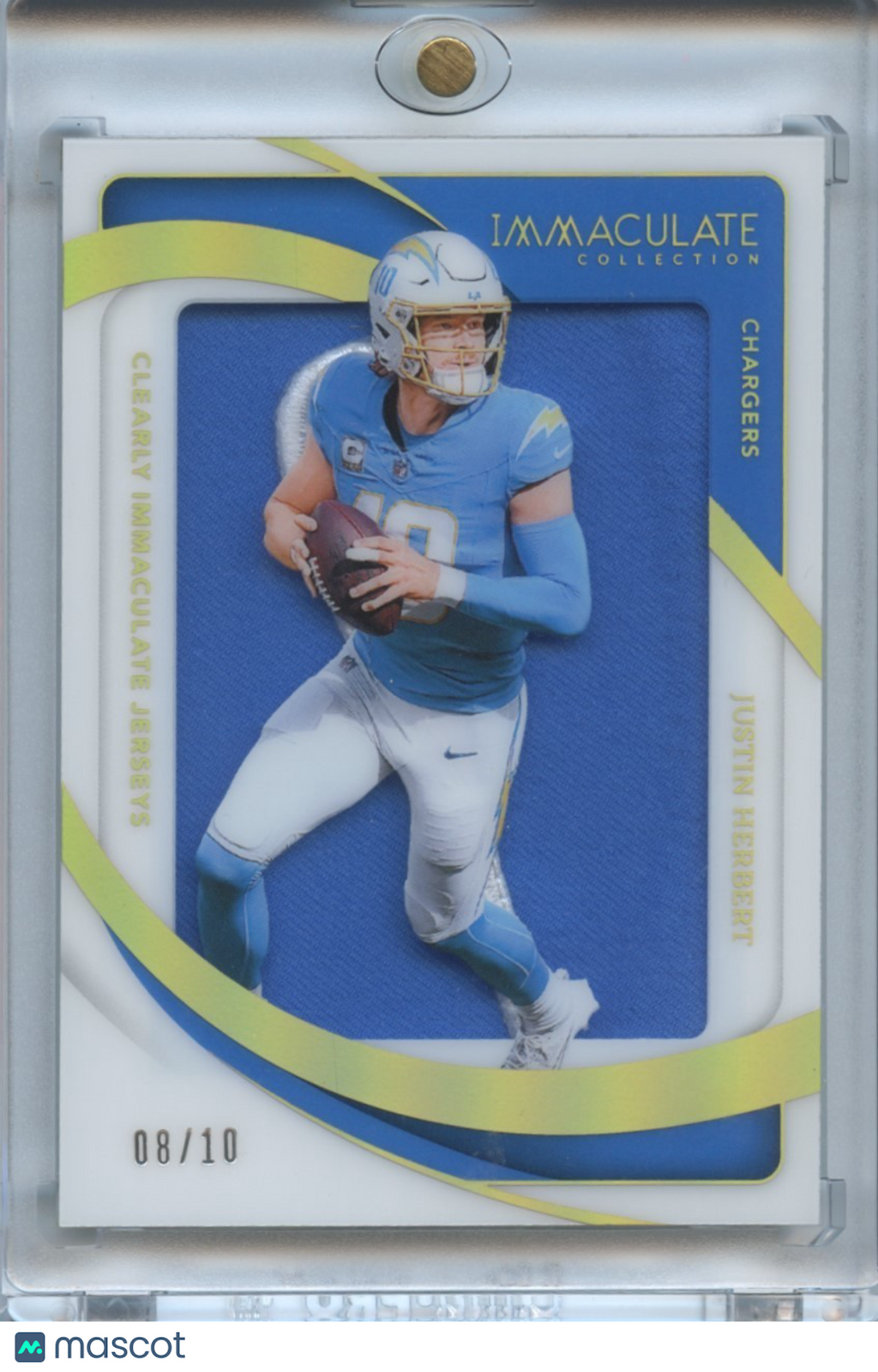 Justin Herbert 2024 Immaculate NIKE SWOOSH LOGO Patch Los Angeles Chargers 8/10