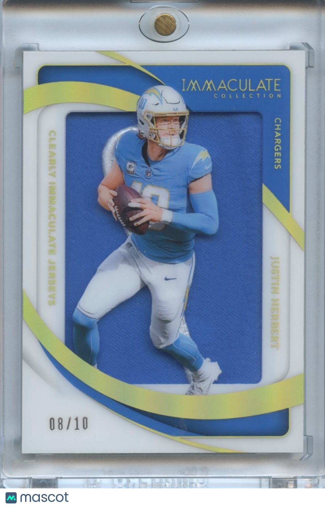 Justin Herbert 2024 Immaculate NIKE SWOOSH LOGO Patch Los Angeles Chargers 8/10