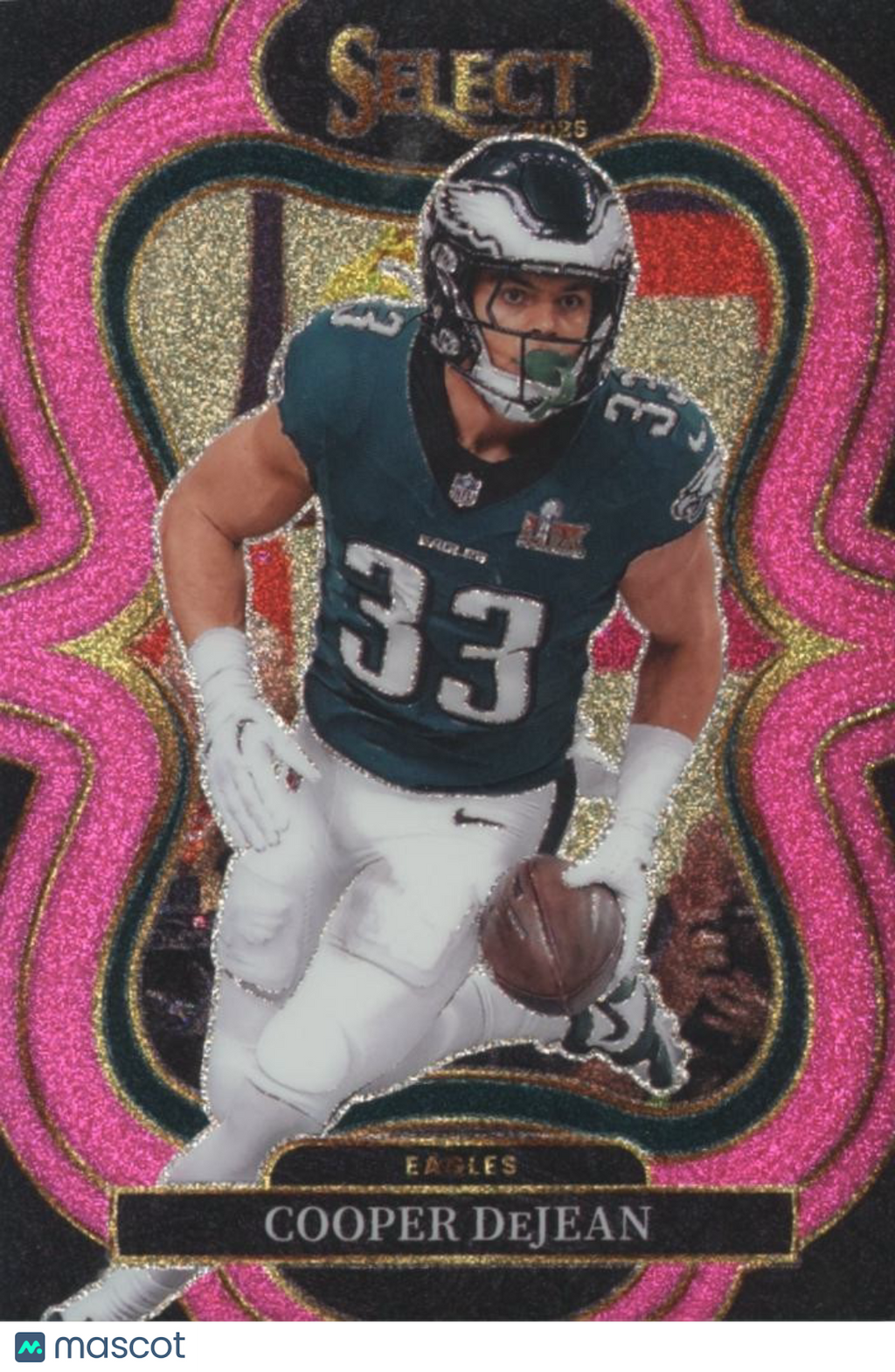 Cooper Dejean 2025 Select Pink Glitter Prizm SSP Philadelphia Eagles 8/15
