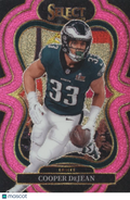 Cooper Dejean 2025 Select Pink Glitter Prizm SSP Philadelphia Eagles 8/15