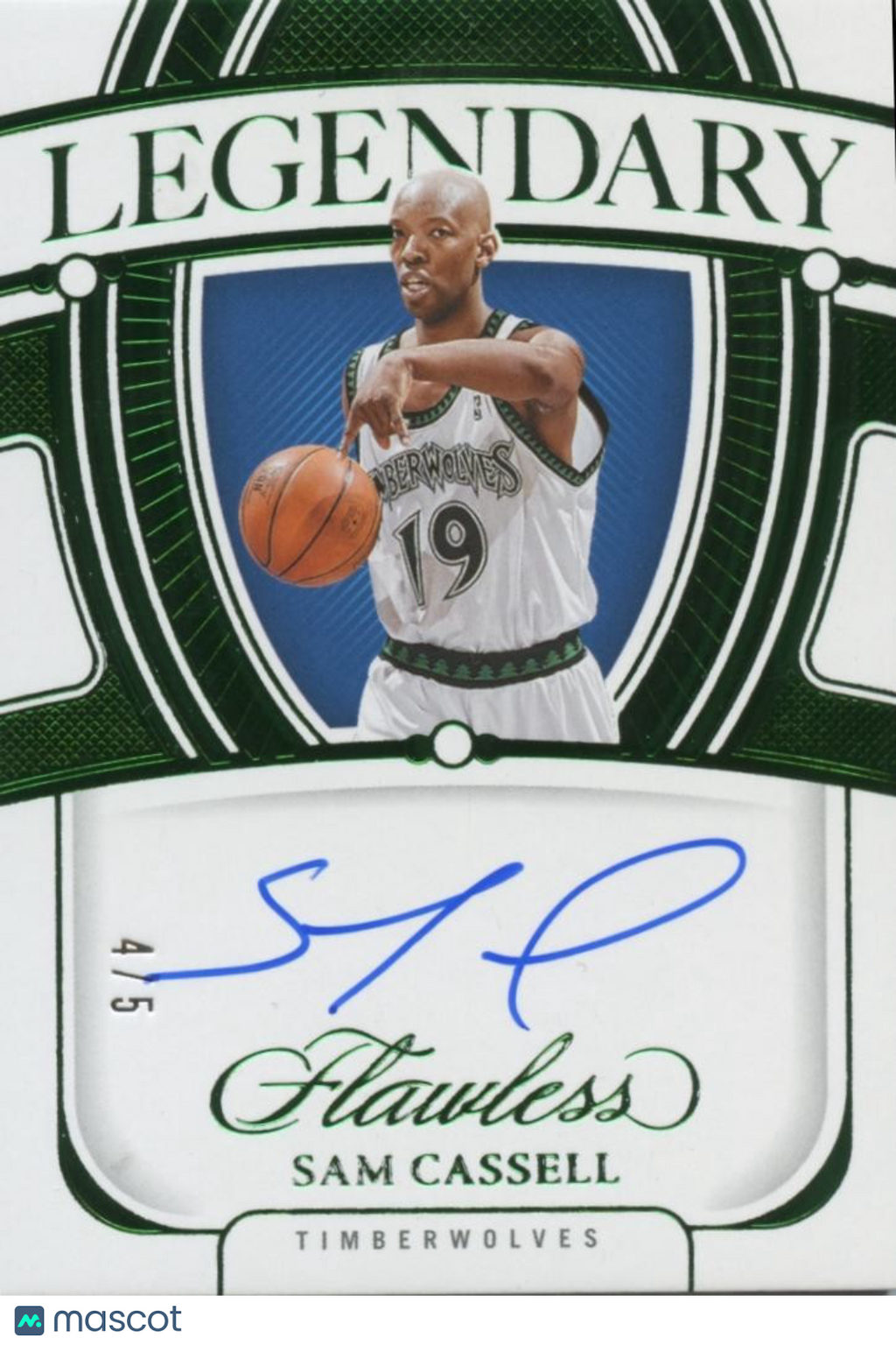 Sam Cassell 2023-24 Flawless Auto Autograph SSP Minnesota Timberwolves 4/5