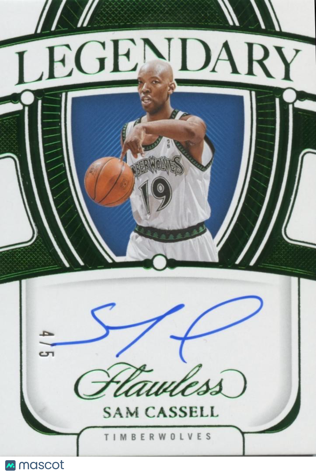 Sam Cassell 2023-24 Flawless Auto Autograph SSP Minnesota Timberwolves 4/5