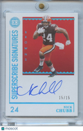 Nick Chubb 2021 Encased On Card Auto Autograph Cleveland Browns 15/15