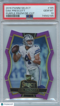 Dak Prescott 2016 Select Purple Prizm Die-Cut Rookie RC Cowboys 2/75 PSA 10