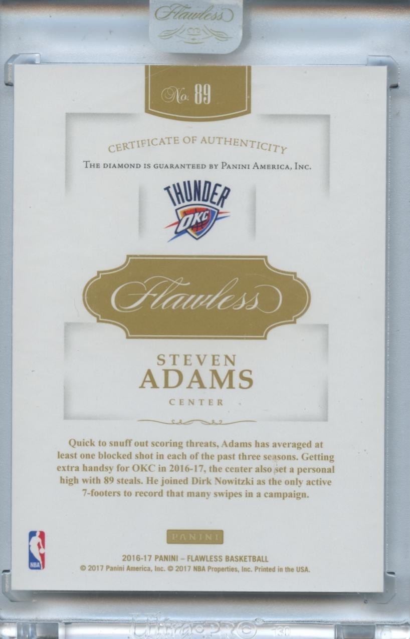 Steven Adams 2016-17 Flawless Diamond Gem Oklahoma City Thunder 2/25