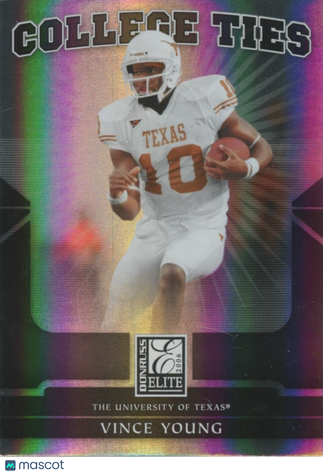 Vince Young 2006 Elite College Ties Black Rookie RC Texas Longhorns 239/250