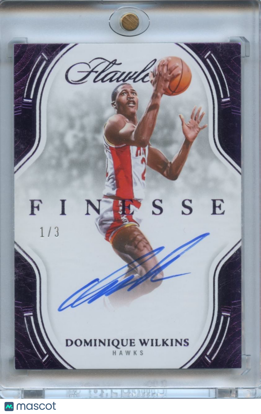 Dominique Wilkins 2024-25 Flawless Finessee Auto Autograph SSP Atlanta Hawks 1/3