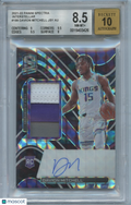 Davion Mitchell 2021-22 Spectra Auto Autograph Patch RC Kings 8/49 BGS 8.5