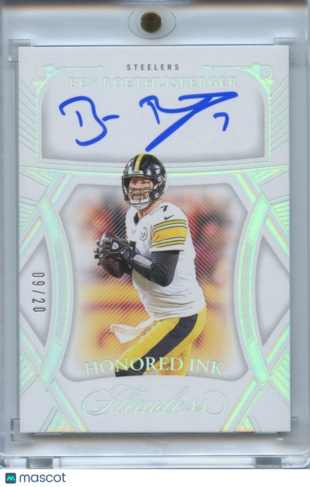 Ben Roethlisberger 2024 Flawless On Card Auto Autograph Pittsburgh Steelers 9/20