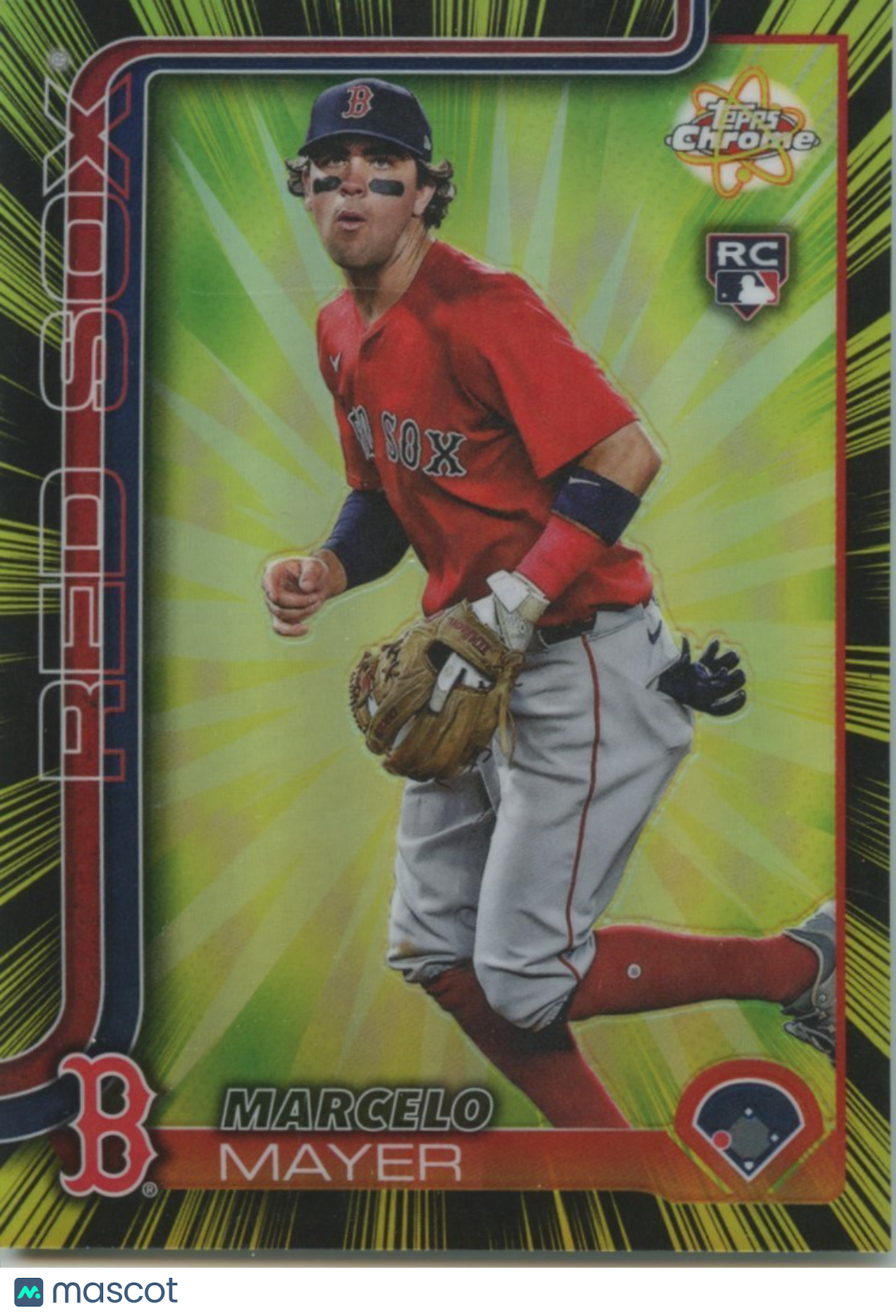 Marcelo Mayer 2025 Topps Chrome Radiating Rookies RC Boston Red Sox