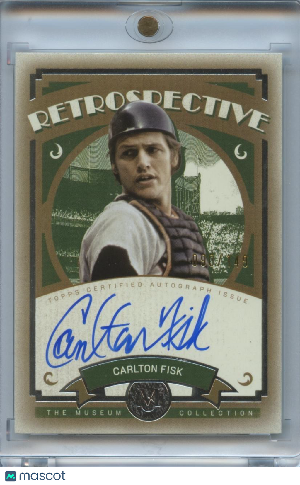 Carlton Fisk 2025 Museum Collection On Card Auto Autograph Boston Red Sox 90/149