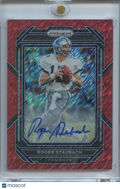 Roger Staubach 2022 Prizm Red Shimmer Auto Autograph Dallas Cowboys 4/35
