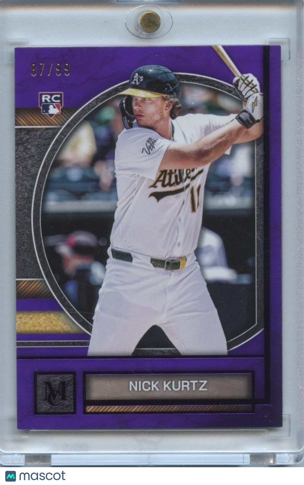 Nick Kurtz 2025 Museum Collection Purple Rookie RC Athletics 87/99
