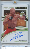 Georges St-Pierre 2022 Immaculate on card Auto Autograph UFC MMA 48/99