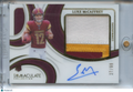 Luke Mccaffrey 2024 Immaculate Auto Autograph Patch RC Commanders 27/99