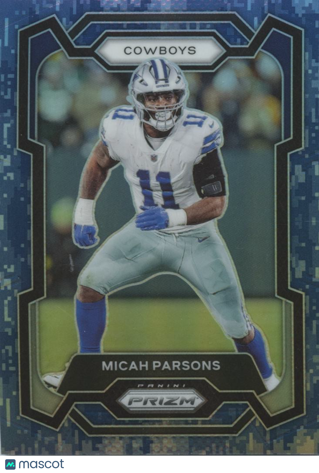 Micah Parsons 2023 Prizm Blue Camo Prizm SSP Dallas Cowboys 16/25