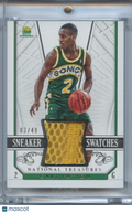 Gary Payton 2014-15 National Treasures Game Worn Shoe Sneaker Sonics 3/49