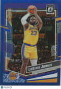 Lebron James 2023-24 Optic Blue Prizm Los Angeles Lakers 7/49 #65