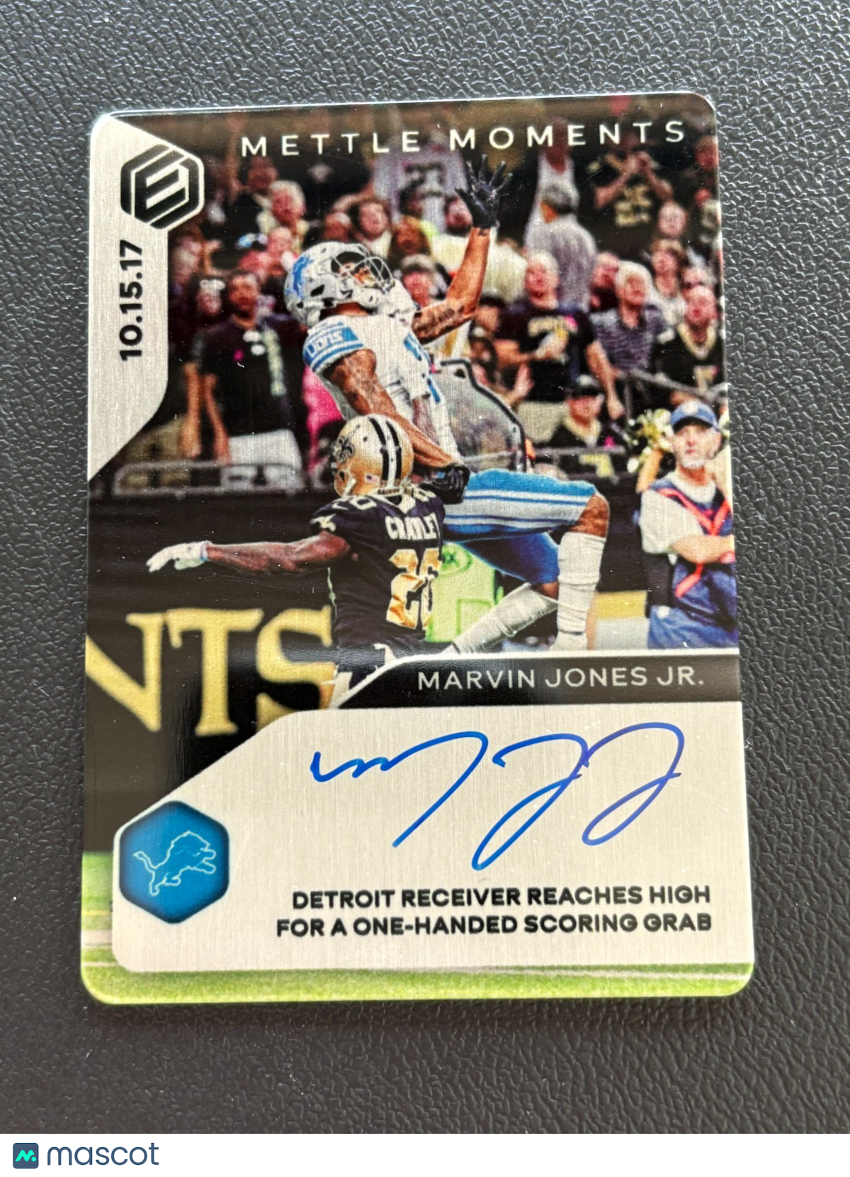 Marvin Jones Jr. 2020 Elements Mettle Moments Auto Autograph Lions 43/75
