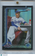 Freddie Freeman 2025 Topps Chrome Variation Black Refractor SSP LA Dodgers 2/10