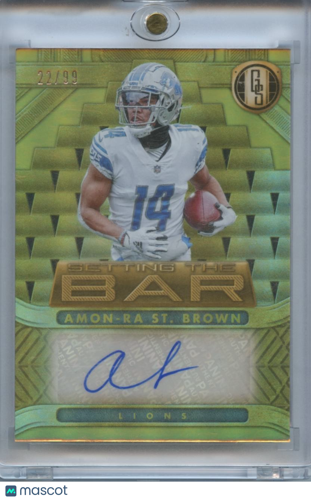 Amon-Ra St. Brown 2022 Gold Standard Auto Autograph Detroit Lions 22/99