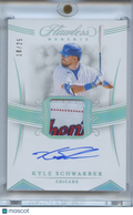 Kyle Schwarber 2020 Flawless Auto Autograph LOGO Patch Chicago Cubs 10/25