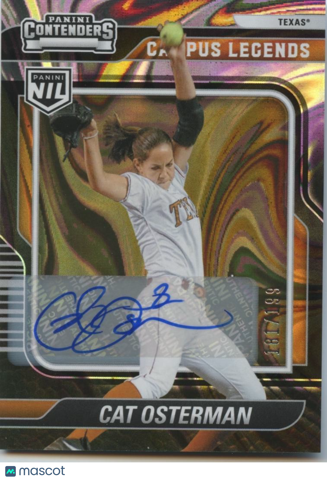 Cat Osterman 2025 Contenders Auto Autograph Texas Longhorns 181/199