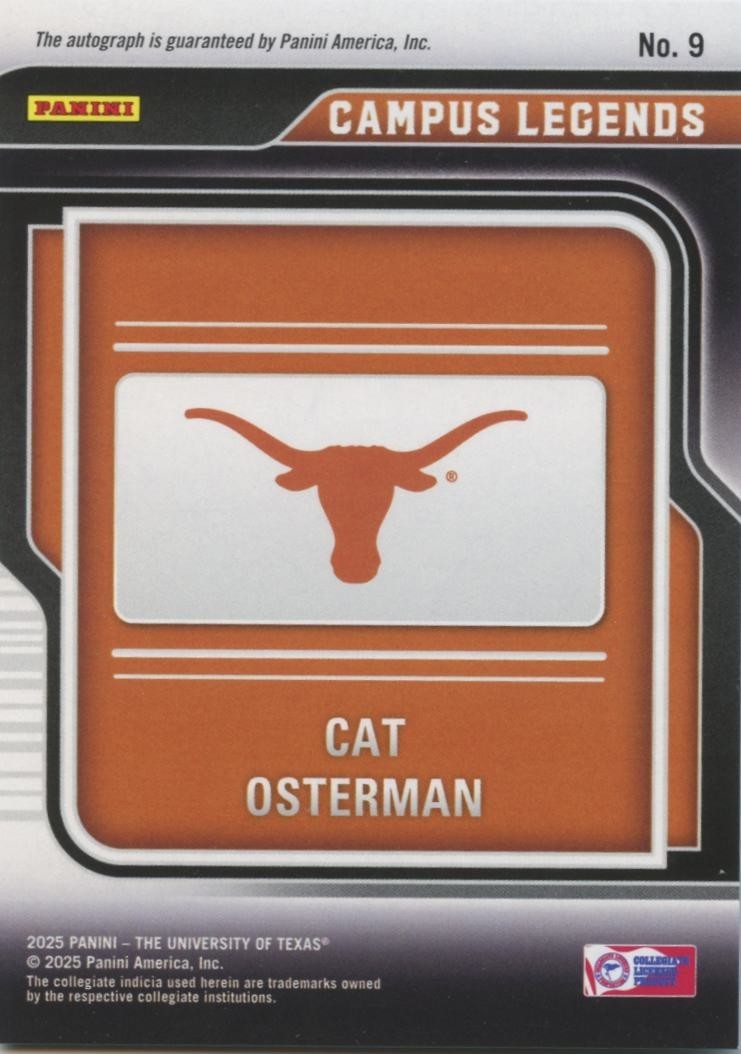Cat Osterman 2025 Contenders Auto Autograph Texas Longhorns 181/199