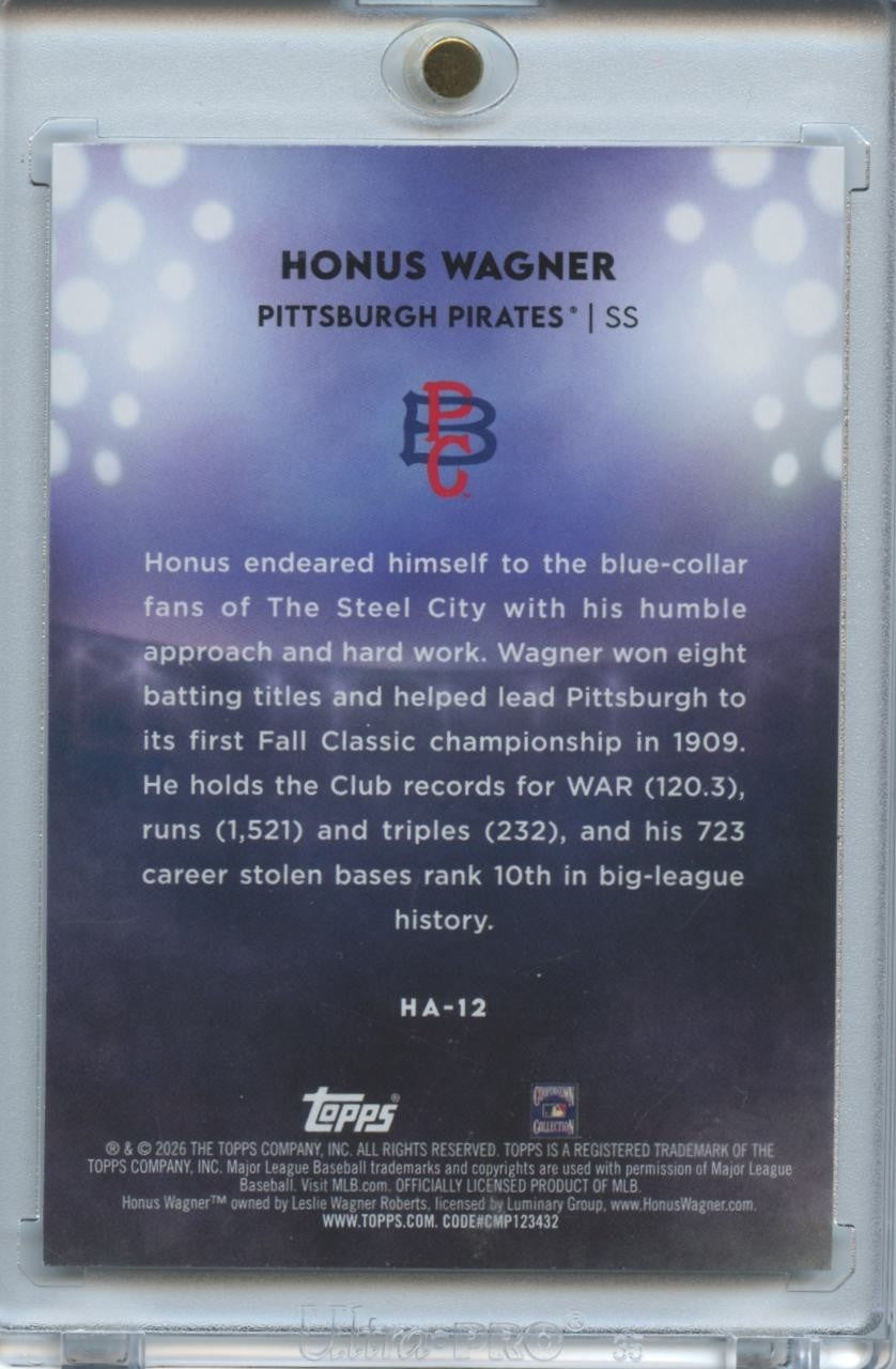 Honus Wagner 2026 Topps Home Field Advantage SSP Pittsburgh Pirates