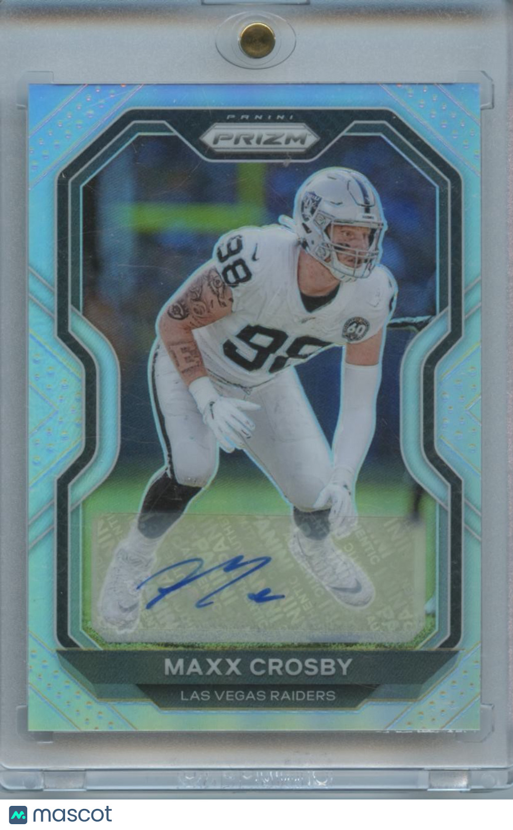 Maxx Crosby 2020 Prizm Silver Auto Autograph Las Vegas Raiders Ravens