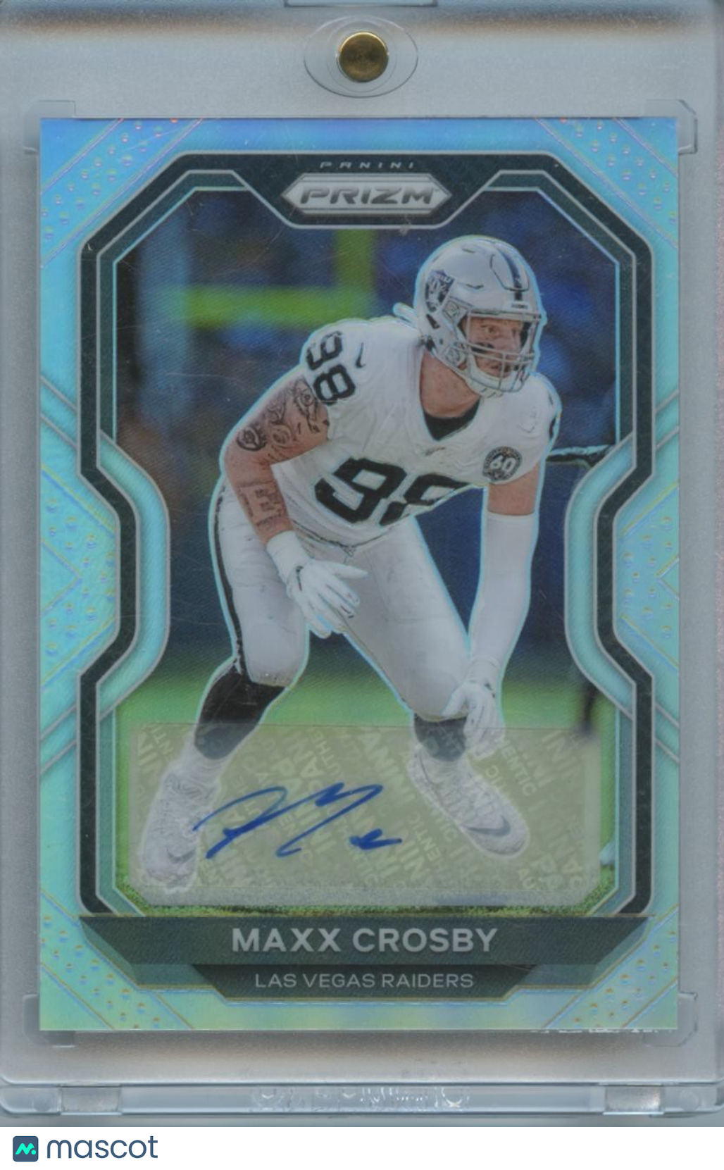 Maxx Crosby 2020 Prizm Silver Auto Autograph Las Vegas Raiders Ravens