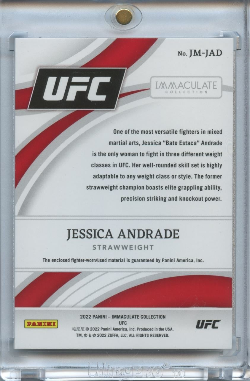 Jessica Andrade 2022 Immaculate Sports Bra LOGO Patch UFC MMA 1/1