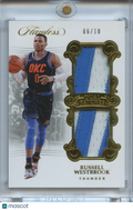 Russell Westbrook 2017-18 Flawless Game Worn Jersey Patch OKC Thunder 6/10