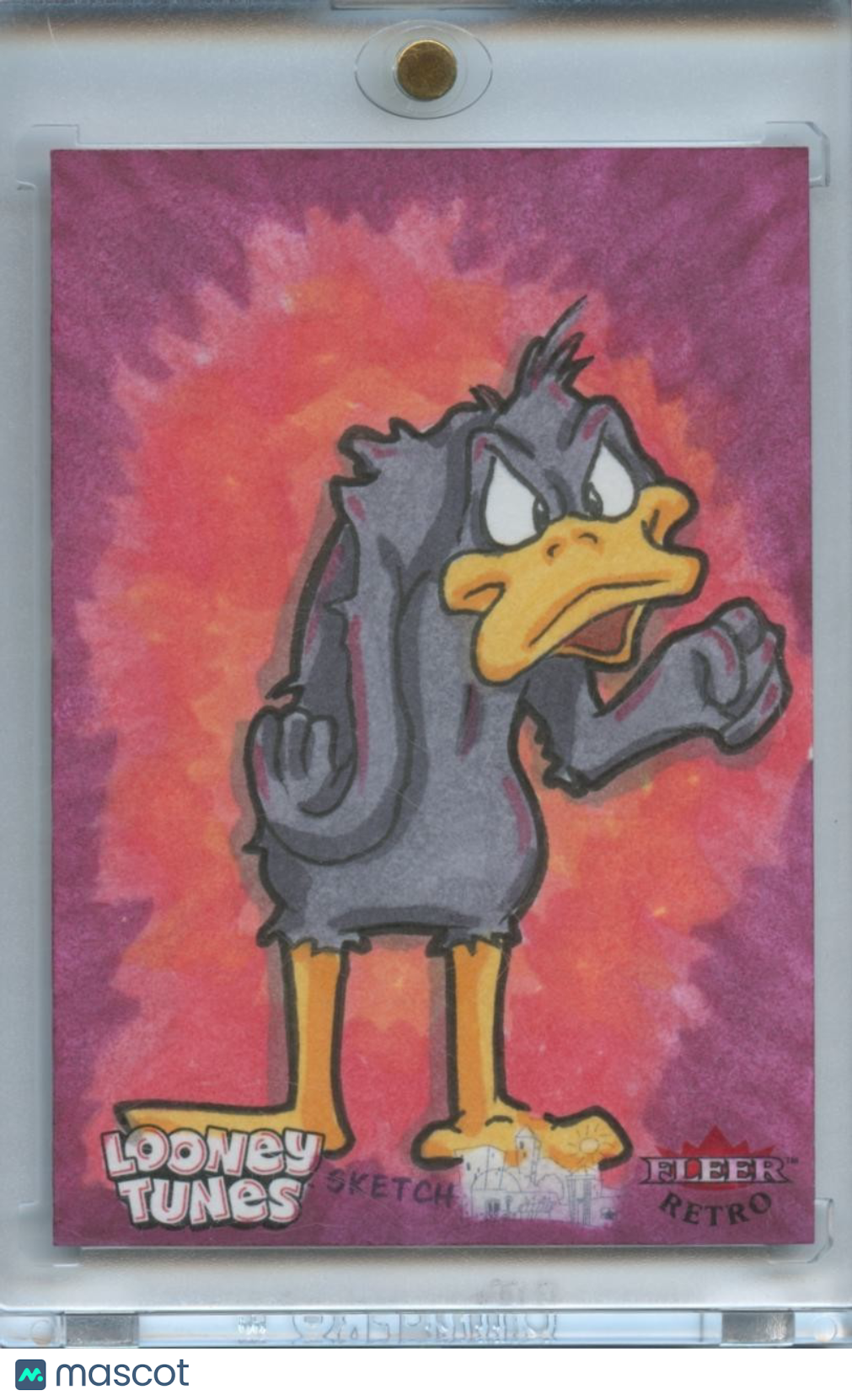 Daffy Duck 2024 Fleer Retro Looney Tunes 1/1 Sketch Amanda Cleal Auto Autograph