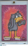 Daffy Duck 2024 Fleer Retro Looney Tunes 1/1 Sketch Amanda Cleal Auto Autograph
