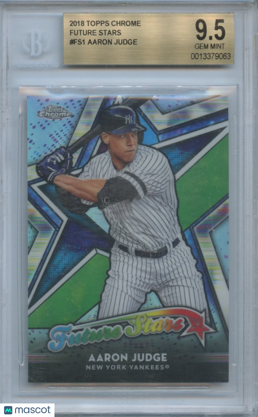 Aaron Judge 2018 Topps Chrome Future Stars Refractor New York Yankees BGS 9.5