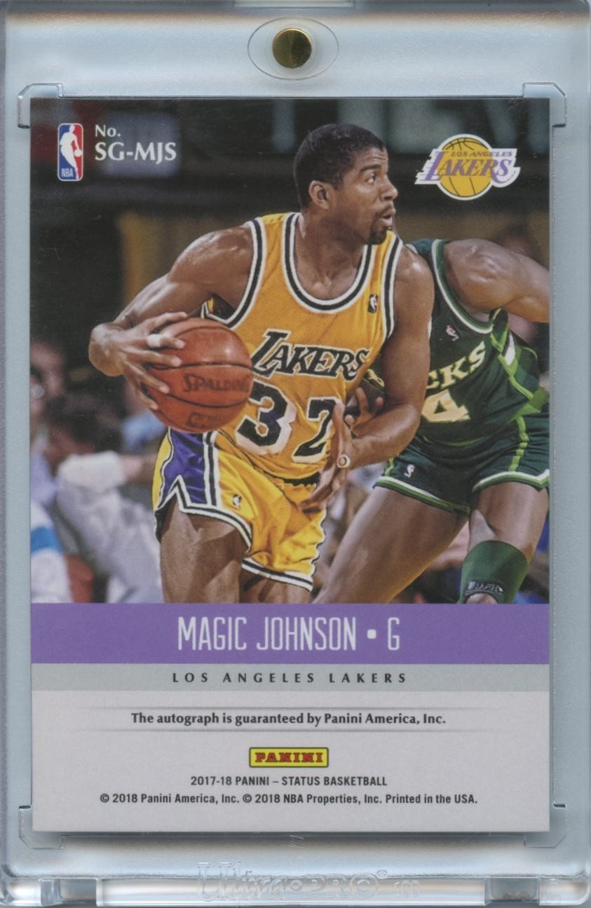 Magic Johnson 2017-18 Status Auto Autograph Los Angeles Lakers