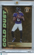 Lamar Jackson 2022 Gold Standard Gold Dust Baltimore Ravens 7/25