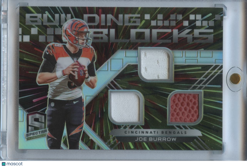 Joe Burrow 2020 Spectra Triple Jersey Patch Ball Rookie RC Bengals 11/75