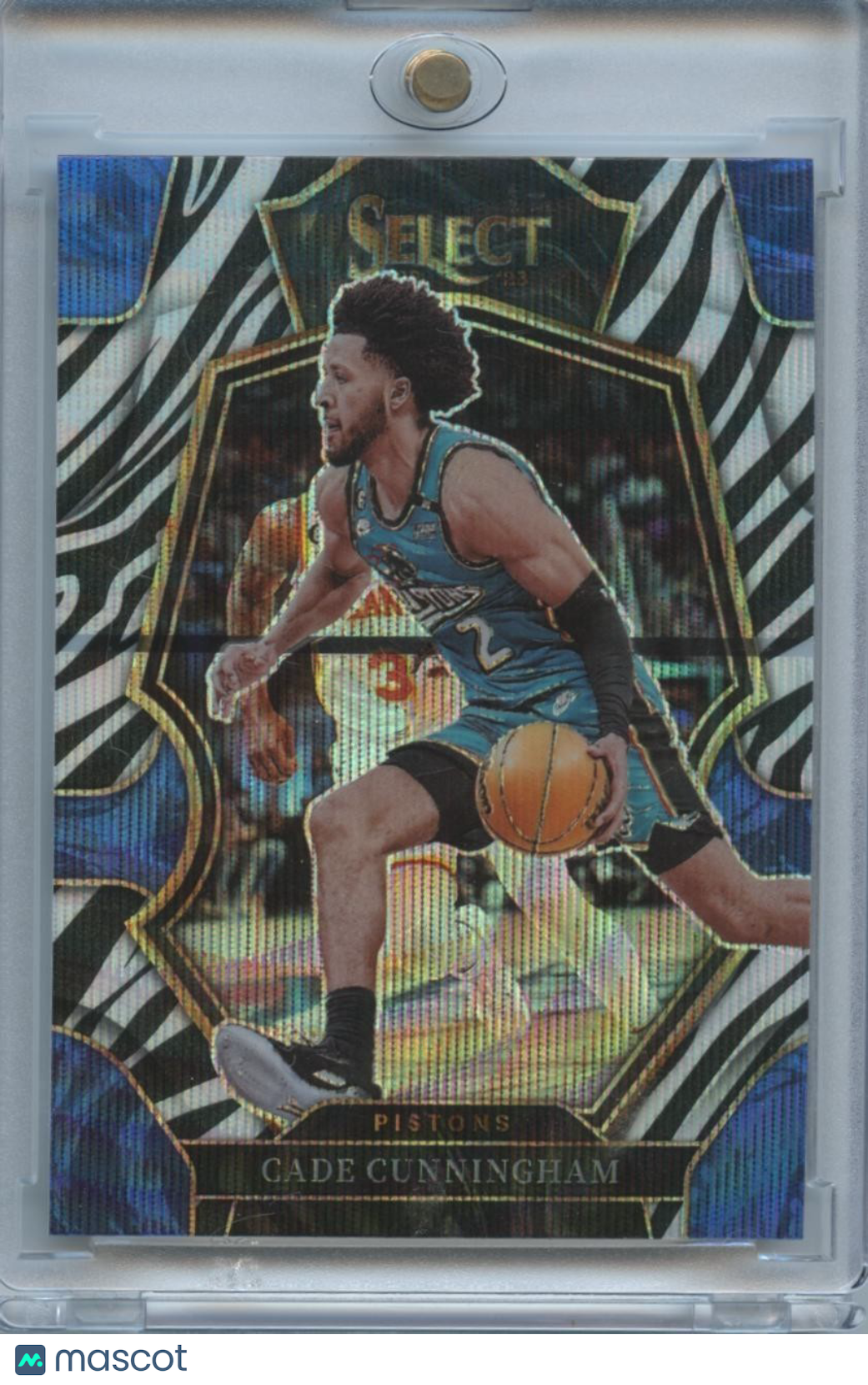 Cade Cunningham 2022-23 Select Zebra Prizm SSP SHORTPRINT Detroit Pistons