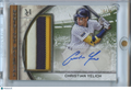 Christian Yelich 2025 Museum Collection Auto Autograph Patch Brewers 10/25