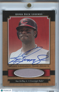 Ken Griffey Jr. 2001 Upper Deck Legends Auto Autograph Game Worn Patch Reds